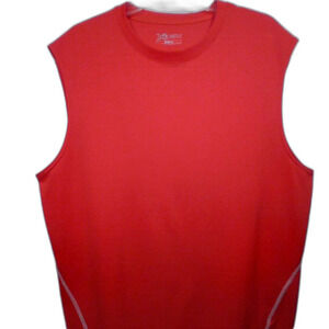 XERSION MEN’S SLEEVELESS SHIRT - RED SZ: XL
